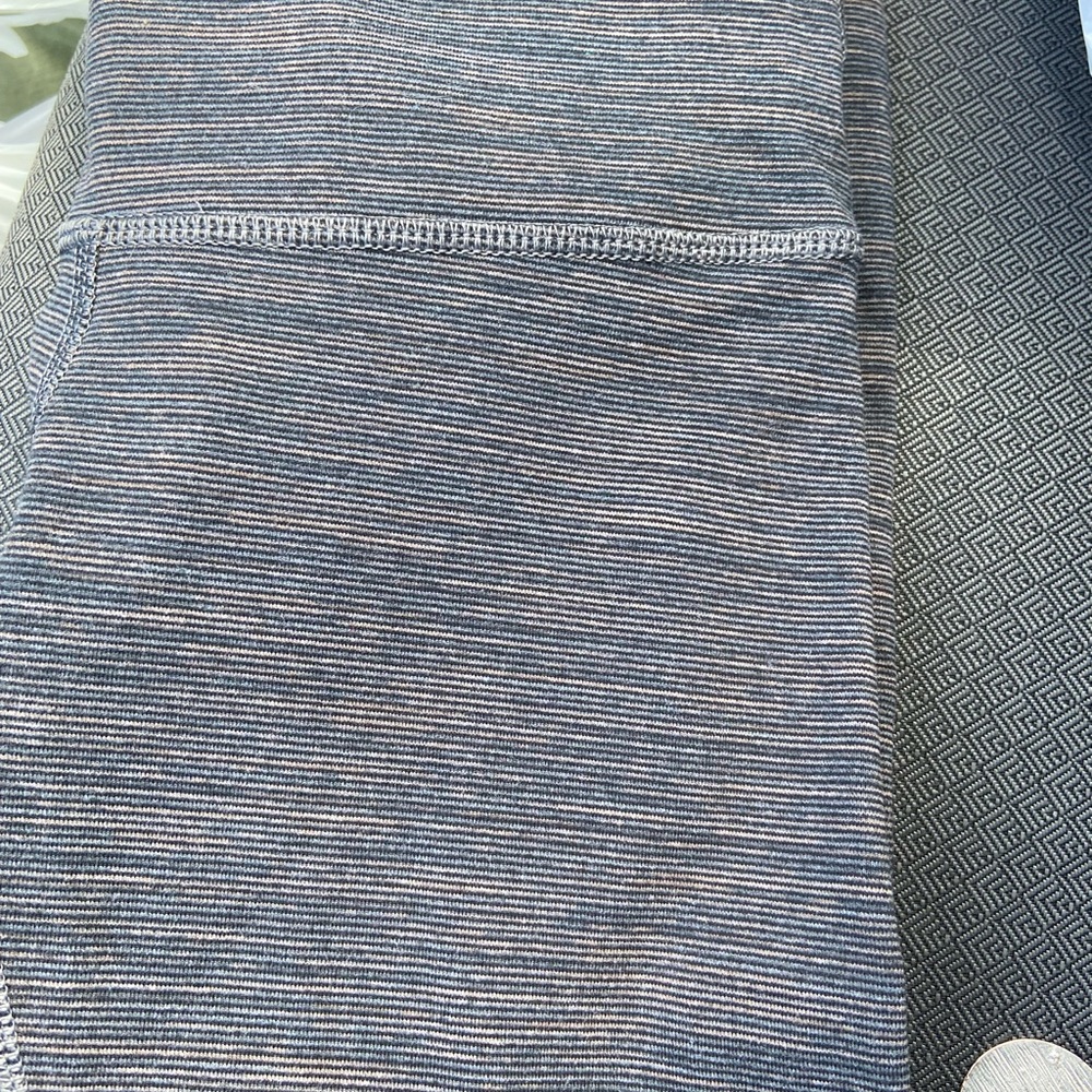 Striped Gray and Black Leggings